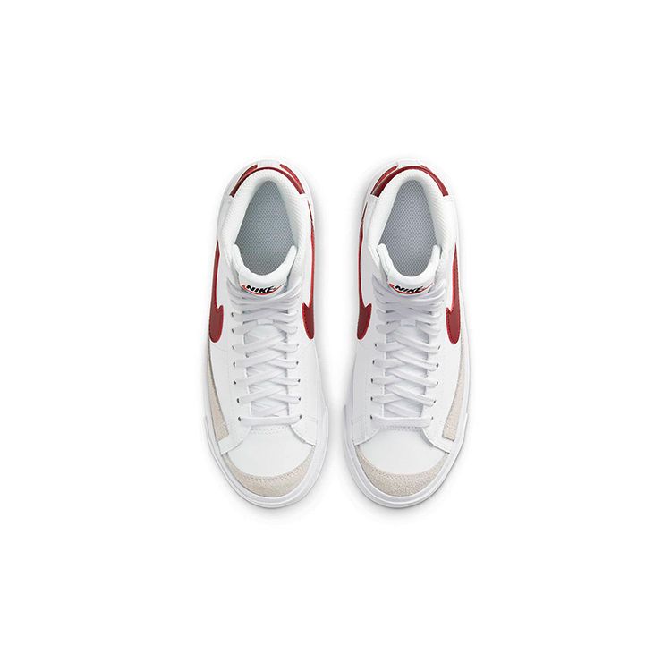 Nike Blazer Mid 77 GS White Team Red Kids Sneakers Black DA4086-102