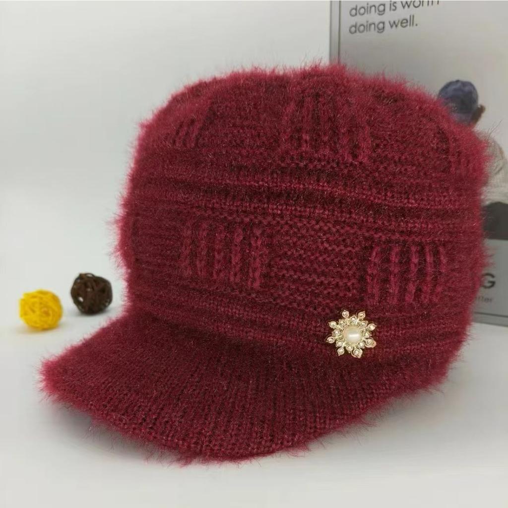 Warm Hat, Ear Protection Hat, Women's Hat, Woolen Hat, Cold Hat, Warm Knitted Hat