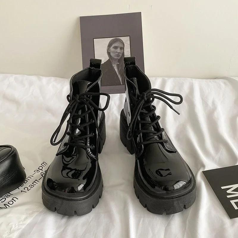 New In Heeled Woman Short Shoes Very High Heels Autumn Booties Winter 2025 Ankle Boots for Women Footwear Trend Boot Sale Pu Y2k