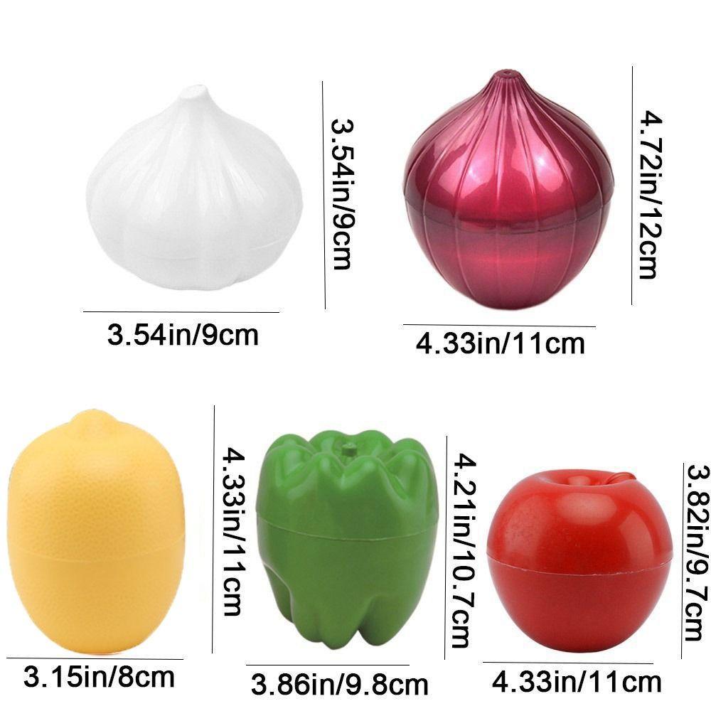 Plastic Garlic Saver Container White Vegetable Fruit Containers Creative Food Organizer Box  Garlic