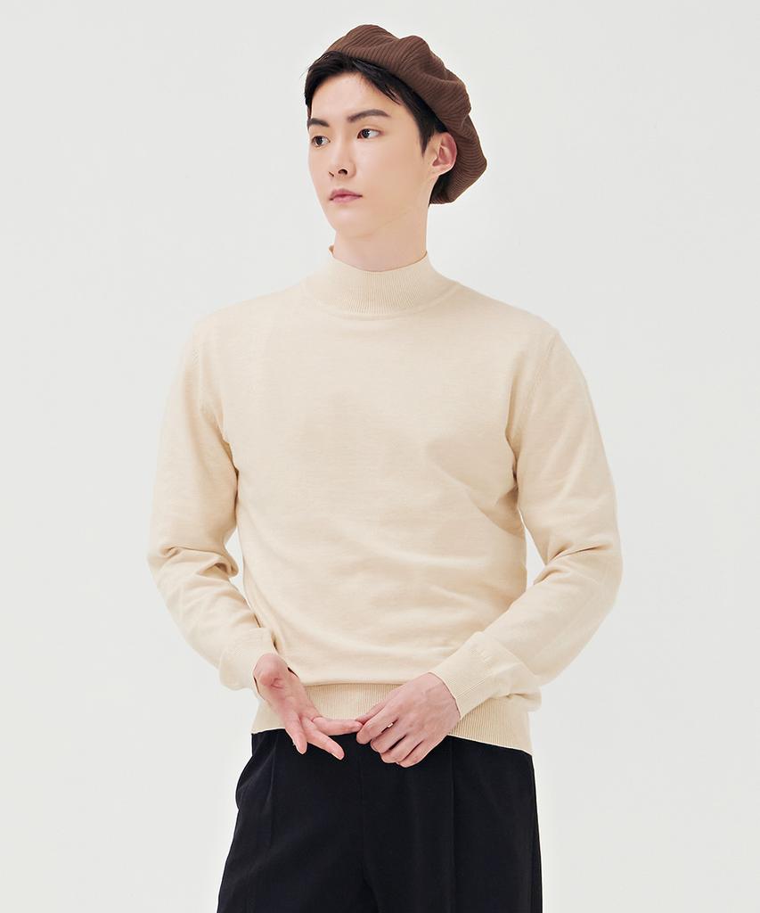 CHASECULT Men'S Basic Mock Neck Sweater-Bfzk5201D05