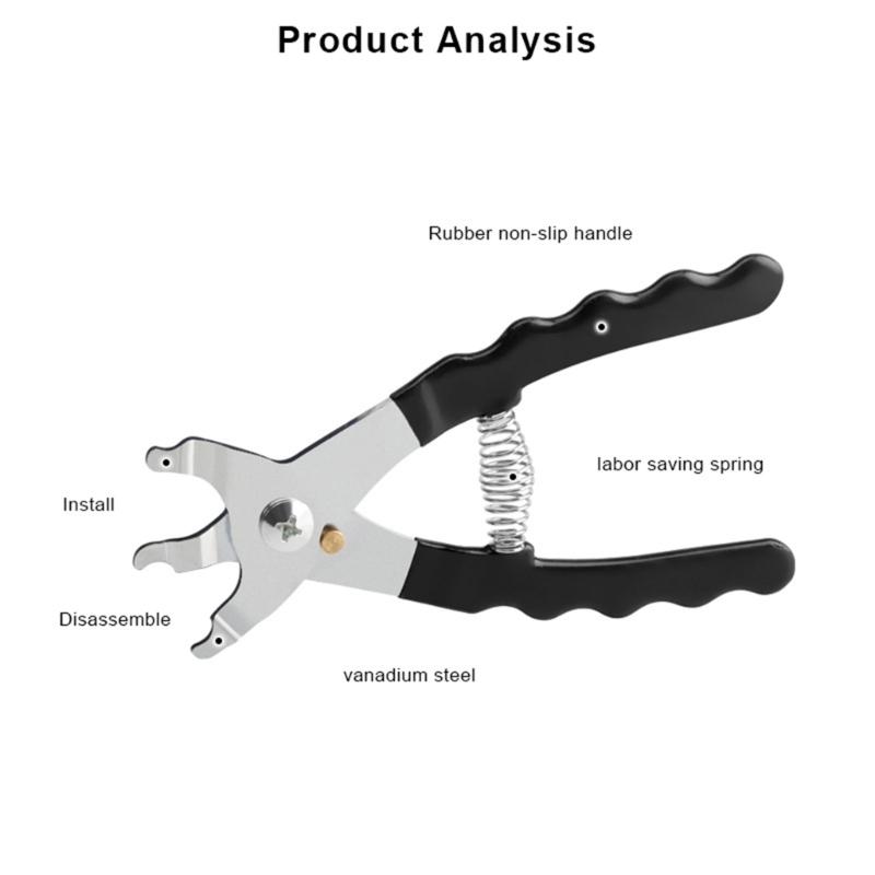 Mountain Bikes Chain Buckle Plier for Quick Open and Close, Cycling Chain Link Plier Bicycles Chain Maintenance Tool