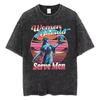 2026 Lavato Vintage Le Donne Sono Nata Per Servire Unisex Femminista Divertente Meme Maglietta Stile Romano Anni '90 Magliette Artistiche Unisex Magliette Unisex Oversize
