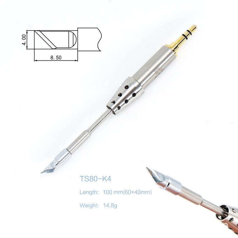 

1Pc Soldering Iron Tip For Ts B02 Bc02 D25 K4 J02 Ts80 Ts80P Ts1C Replacement Solder Bits Head Ceramic Heating Core