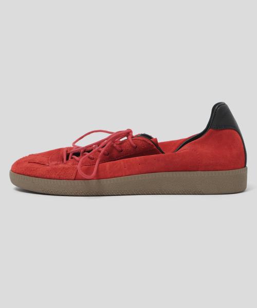 [WETHEROAD] Other Suede Washed German Army Sneakers - Red WTRD3122