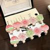 5Pcs Korean Jelly Fruit Duckbill Hair Clips Cute Mini Sheer Side Bangs Clips Sweet Daily Accessory for Girls