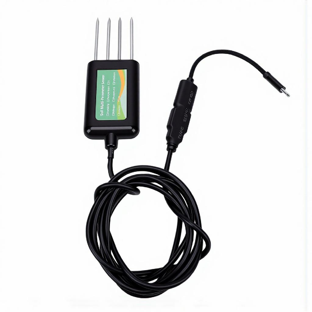 Soil NPK Sensor Multifunction Soil Tester Measures Temperature Humidity EC PH Nitrogen Potassium
