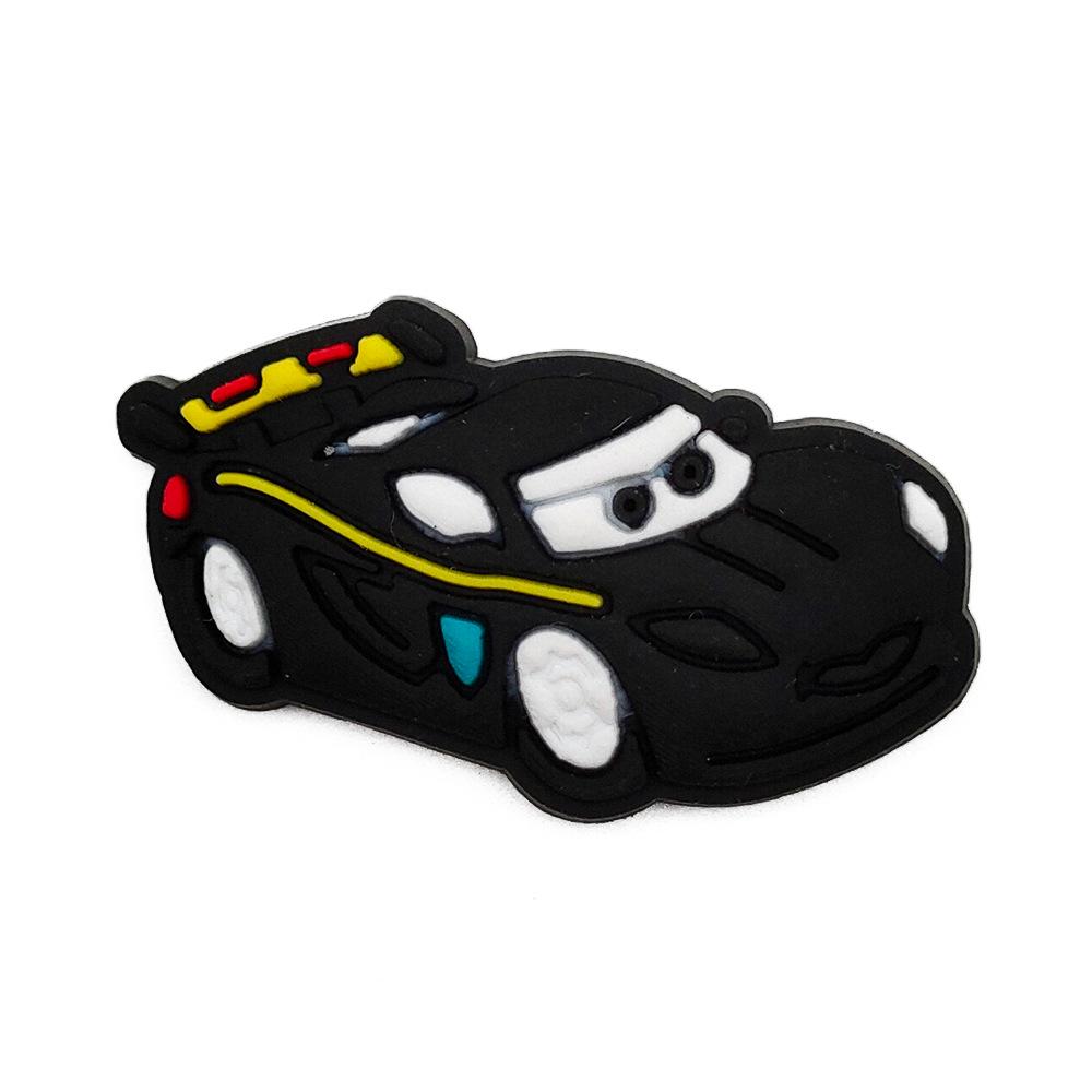 Lightning McQueen Cartoon Clog Shoe Charm - Cute Floral Rubber Accessories