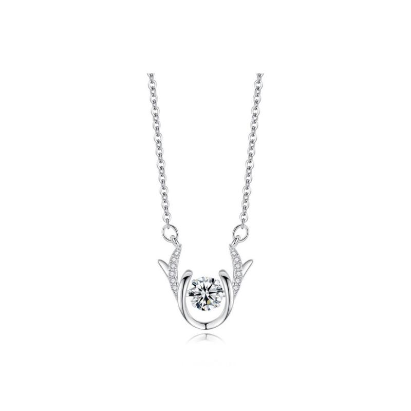 New Yilu Has Your Agile Deer Horn Necklace for Girls, Versatile, Niche, Light Luxury Design, High-end Feeling, Collarbone Chain