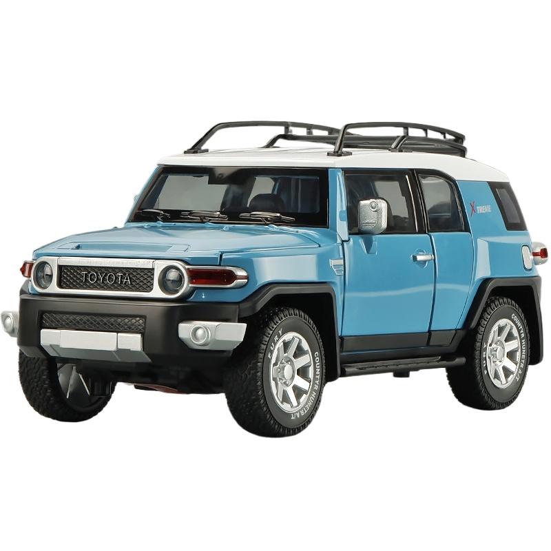 1/24 TOYOTA FJ Cruiser Alloy Car Model Diecast & Toy Metal Off-road Vehicles Car Model Simulation Sound and Light Childrens Gift