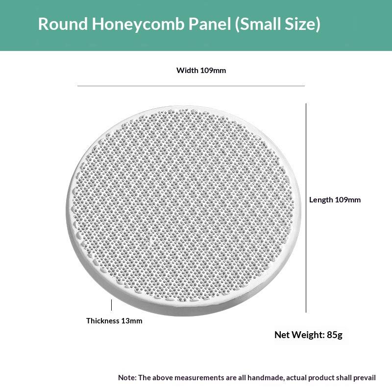 1Pcs Honeycomb Ceramic Board Infrared Burner Replacement High Effeciency Round/Rectangle Honeycomb Ceramic Plate 109x13mm