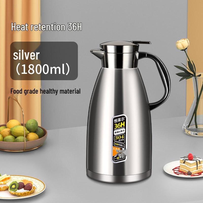 Stainless Steel Large Capacity Insulated Thermos Kettle for Stewing and Boiling Water