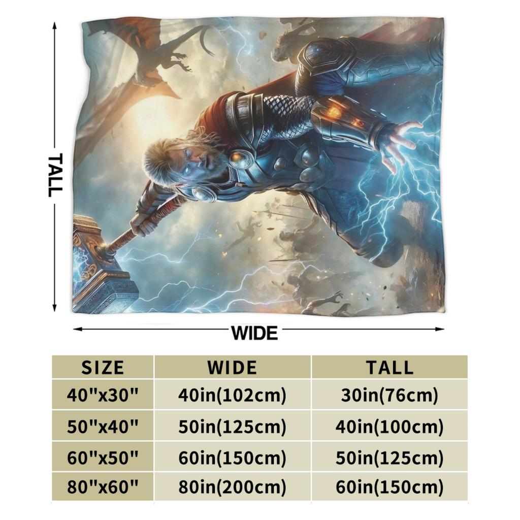 Thor Flannel Blanket Warm Bedding Throws for Home Decor Travel Office Fashion Bedspread Sofa Bed Cover