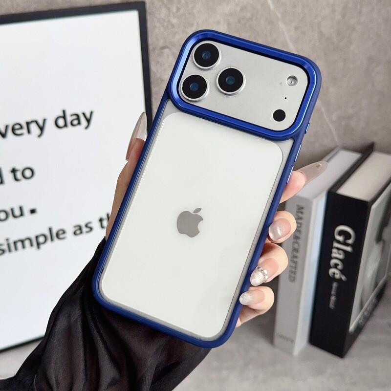 Clear Acrylic Phone Case With Large Camera Cutout IPhone 17 Pro Max 16 Plus 15 14 Full Coverage Protective Cover