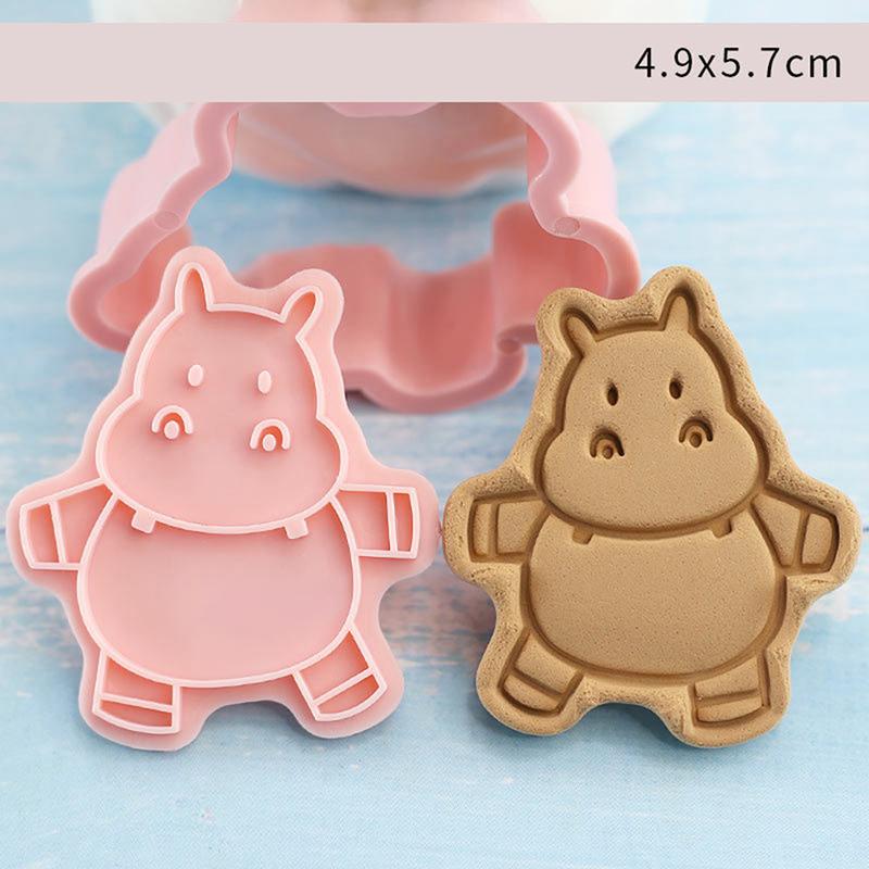 8Pcs/Set  Biscuit Mold Forest Animal Shape Cookie Cutter Icing Fondant Cake Tool