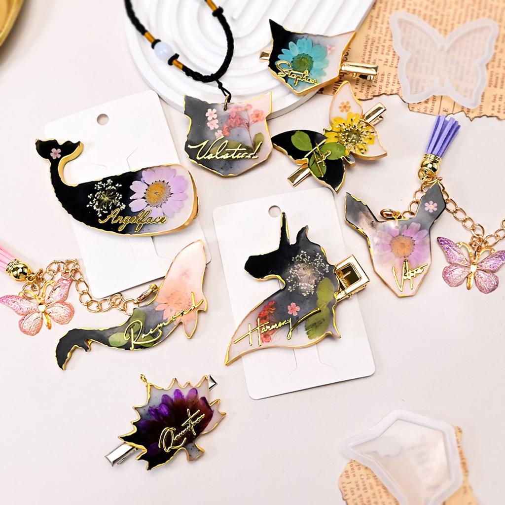 Flexible Animal Series Silicone Mold For Brooch Keychain Pendant Jewelry Soap Baking Crafts Feature Reusable Shape