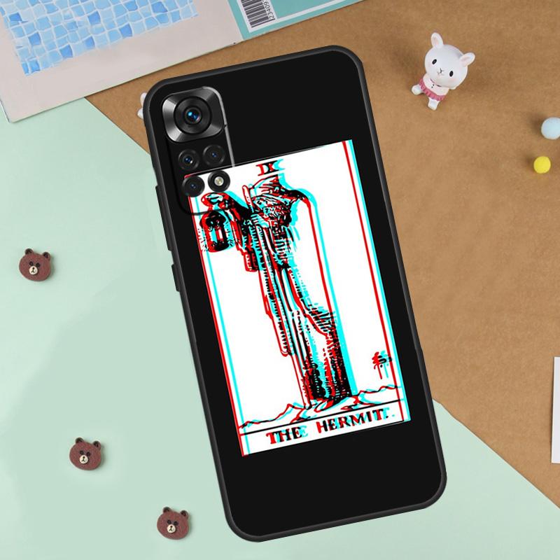 

The Hermit Tarot Card Case For Xiaomi Redmi 14C 10C 12C 13C Cover For Redmi Note 14 Pro 13 9 10 11 12 10S 11S 12S Redmi Note 12 Pro 4G