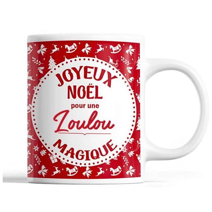 Mug - Tasse Noël Loulou - Rouge - Imprimé Recto/Verso - 325 ml