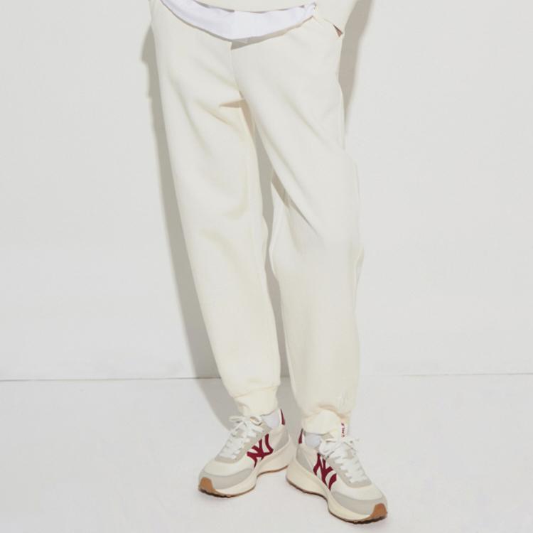 New MLB Knitted Sports Pants Unisex Cream 3FTPB0221-50CRS
