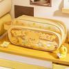 Large Capacity Pencil Case Cartoon Portable Pencil Box School Student Supplies Stationary Organizer Pen Bag Stationery Organizer