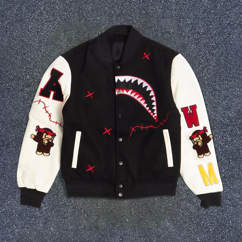 Fashion Men and Women with the Same Style Couple Spring and Autumn Jacket European and American 3D Printed Baseball Jersey