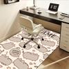 Cute, Fluffy, Cat Office Carpet Soft Polyester Entrance Carpet Washable Non Slip Machine Washable In