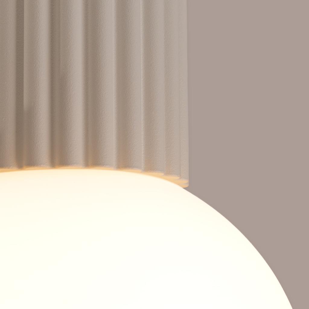 Halo beige ceiling lamp IP44
