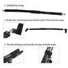 1 Set Fishing Rod Strap Fasten Tape Outdoor Portable Fishing Pole Harness with 2 Tie Rope for Trolling