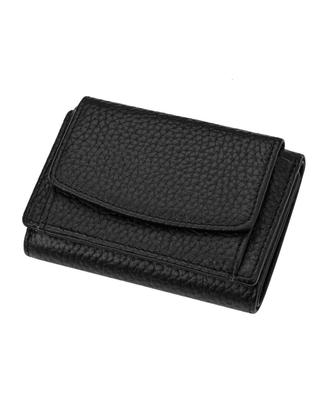 Mini Genuine Coin No Folding of Mini Compact Gift [Riaminy] Women's Tri-fold Wallet, Small, Compact, Lightweight, Leather, Anti-Skimming, Purse,