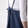 Seven Uniform QS7373-1 Apron Dress, Indigo, Free Size