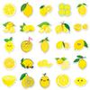 50 Cartoon Lemon Stickers - Waterproof DIY Fruit Decorations for Milk Tea Cups, Stationery, and Planners