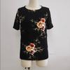 Available: Spring/Summer 2026 Women's Casual Chiffon Short Sleeve Round Neck Printed Top - 7 Colors, 6 Sizes
