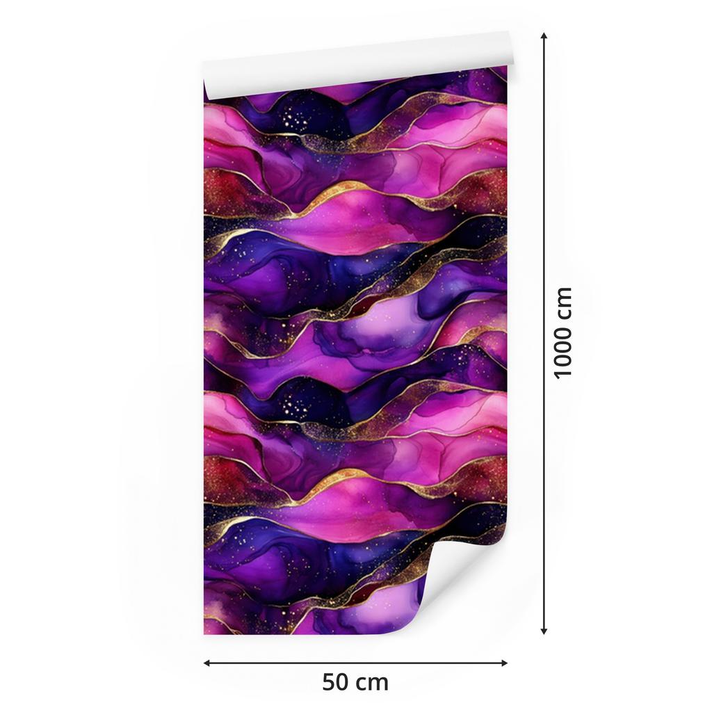 Ink Violet, Purple and Plum Wallpaper for Living Room and Bedroom 50x1000