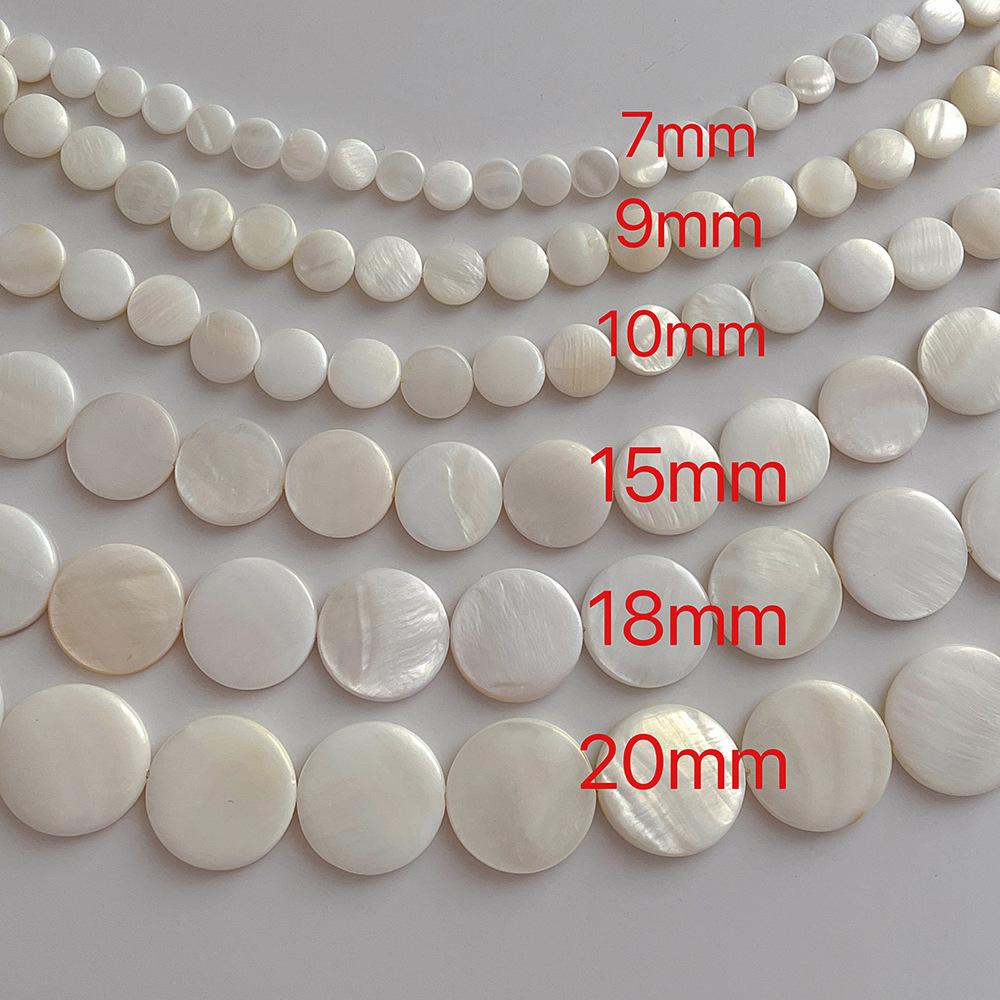 Simple Niche Design Natural Shell Disc Necklace Women Ins Vacation Beach Wind Versatile Collarbone Chain Accessories