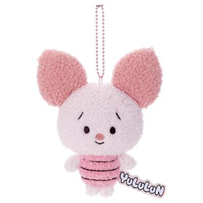 Disney Character YULULUN Ball Chain Mascot Piglet Plush Toy Height Approx. 15cm