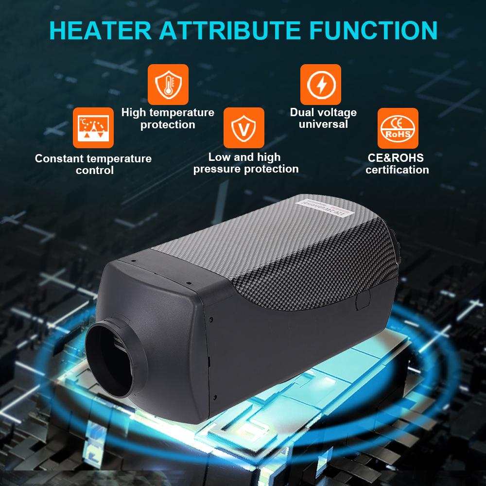 2/5/8KW Diesel Heater 12V&24V bluetooth App & Remote Control Automatic Altitude Adjustment Air Heater for RV Trailer Camper Van