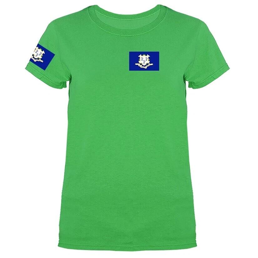 State of Connecticut Flag Crest IL Women s T-shirt Unisex T-Shirt XXXXL