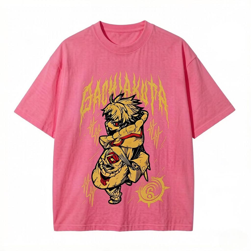 Japanese Anime-style T-shirts Include Streetwear Retro T-shirts Short-sleeved Shirts and Summer Clothing.
