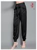 19mm Maulbeerseide Stretch Satin Cropped Jogger mit elastischem Kordelzugbund - Slim Fit, Freizeithose 2025