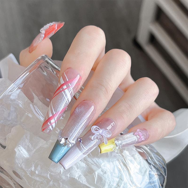 100Pcs Mini 3D Bow Nail Charms Fashion Kawaii Resin Bowknot Manicure Decoration Nail Art Supplies