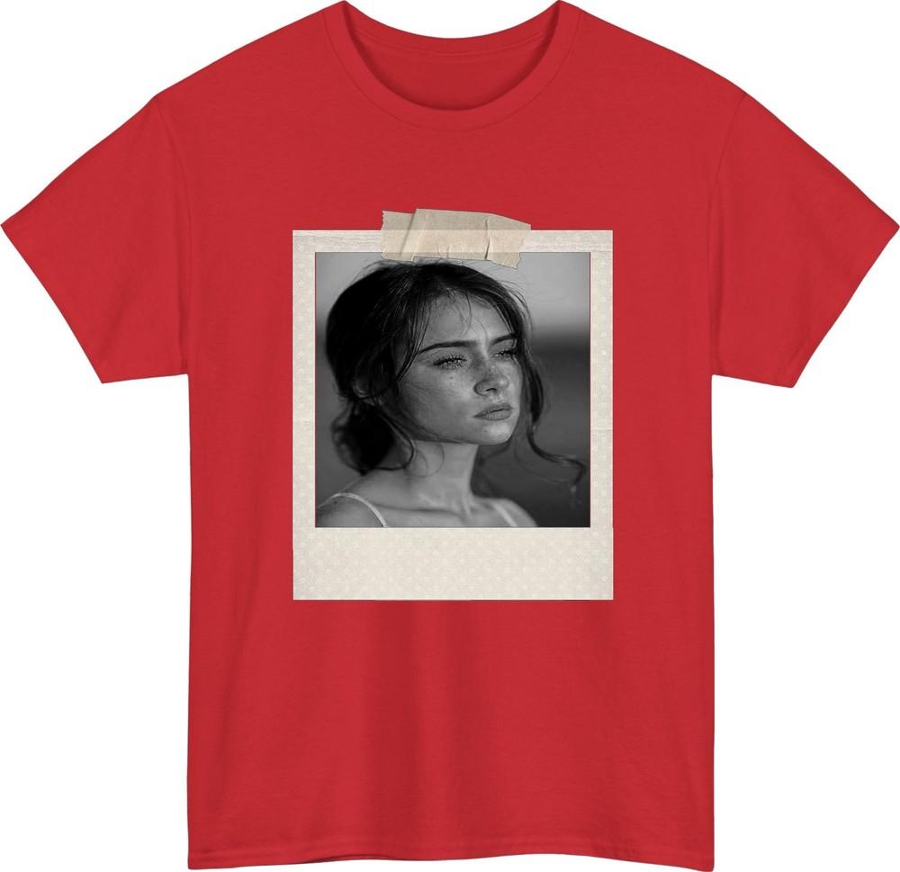 Personalise Photo Print TShirt Portrait Custom PhotoTextUnisex Birthday Tee S