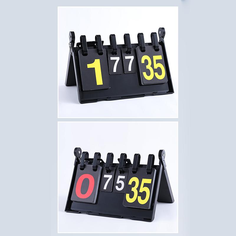 Table Scoreboard Flip Score Keeper Player Scorebook Scoreboard Flipper For Games Football Volleyball Competition Outdoor Sports