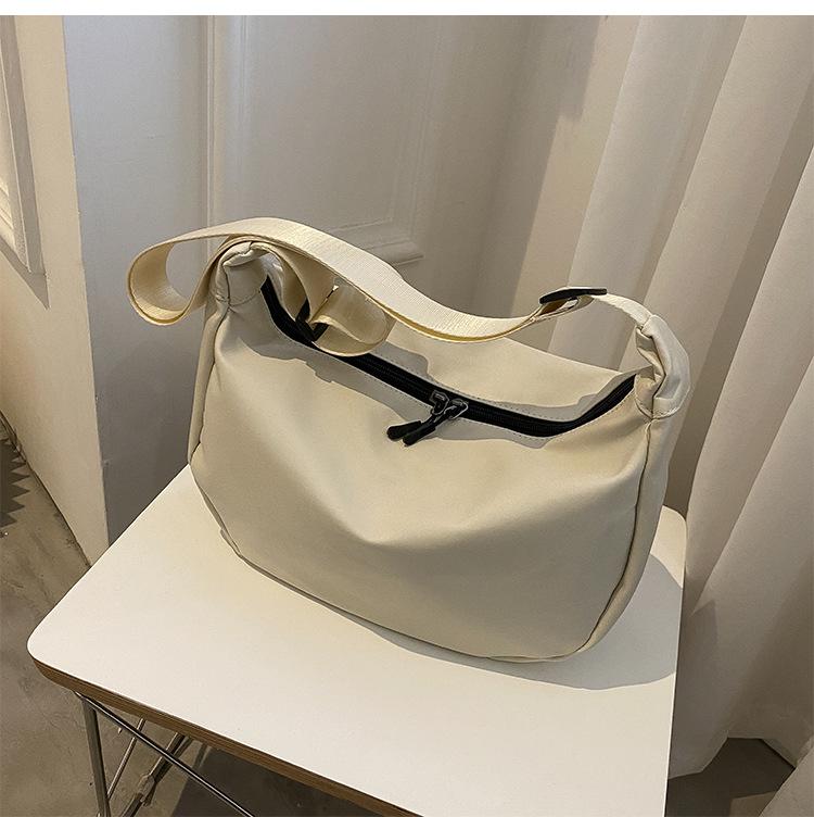 

Women Simple Shoulder Bag Women s Fashi Diagal Cross New Bag Oxford Cloth Travel Universal Handbag Cycling Phe Zero Wallet 27.5cmX21cmX11cm белый