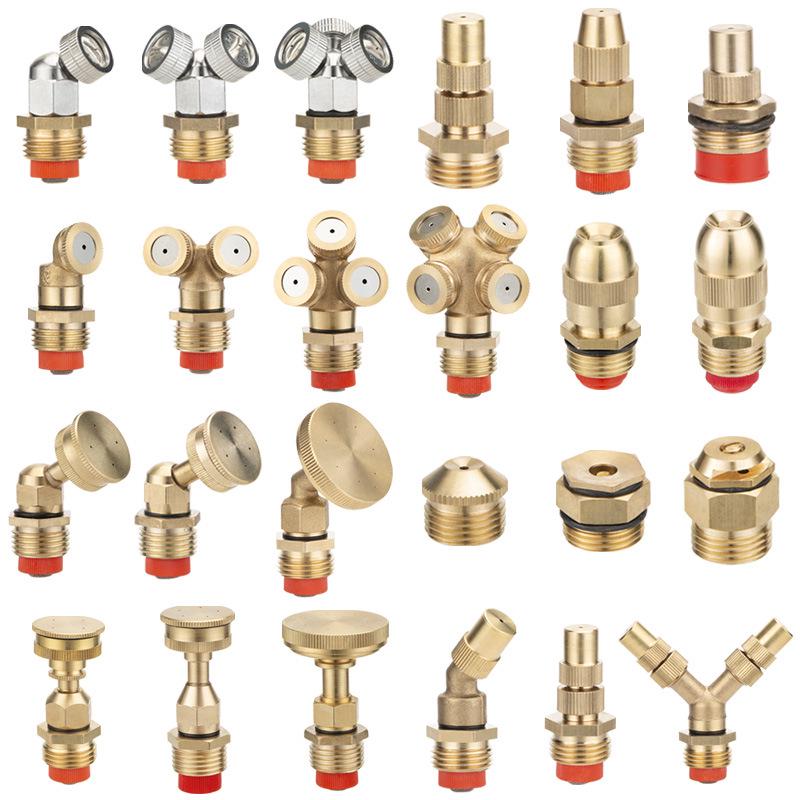 Fine Mist High-Pressure Copper Nozzle for Dust Control and Cooling In Construction and Agriculture