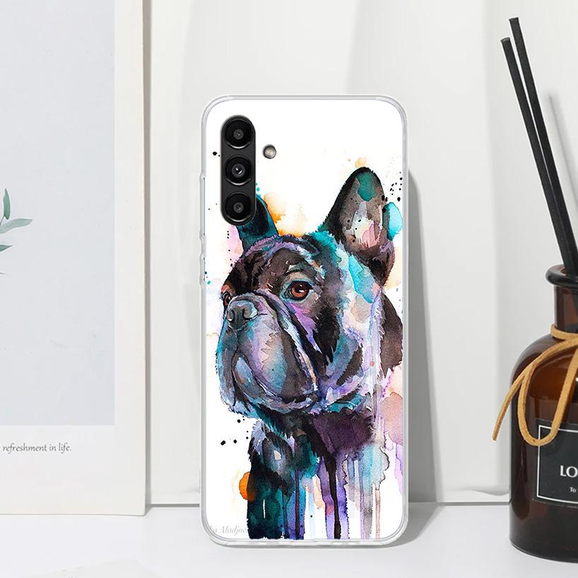 French Bulldog Dog Pug Phone Case For Samsung Galaxy A17 A37 A57 A16 A26 A36 A56 A15 A25 A35 A55 A14 A24 A34 A54 A13 A23 A33 A53