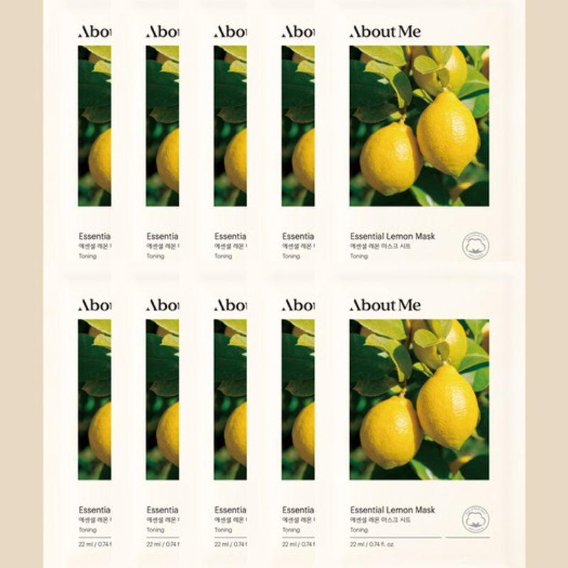 ABOUT ME Essential Lemon Mask Sheet 10 Sheets FREE