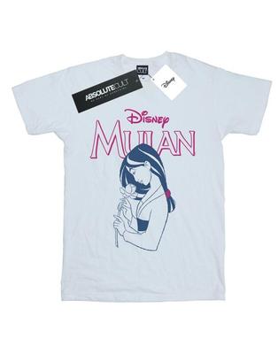 Womens/Ladies Mulan Magnolia Line Cotton Boyfriend T-Shirt
