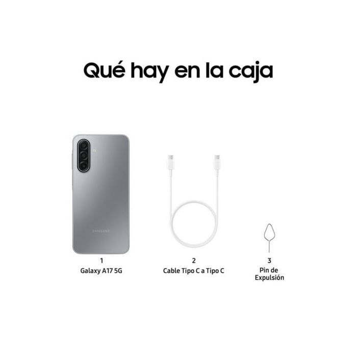 Samsung Galaxy A17 5G 8GB 256GB 6.7" Super AMOLED Móvil Con IA Y Batería Larga Duración Gris