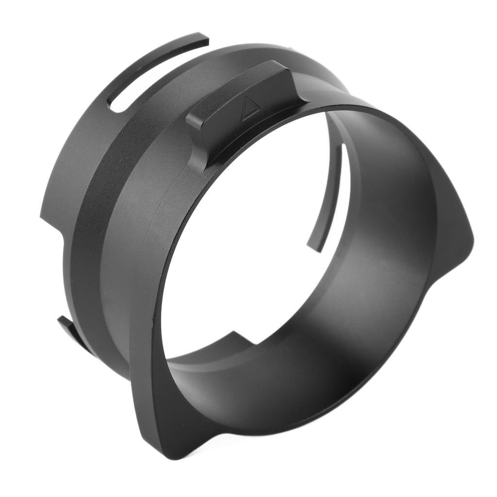 Dosing Funnel Aluminium Alloy Splash Proof Rotatable Coffee Dosing Ring for 54mm Portafilter Black
