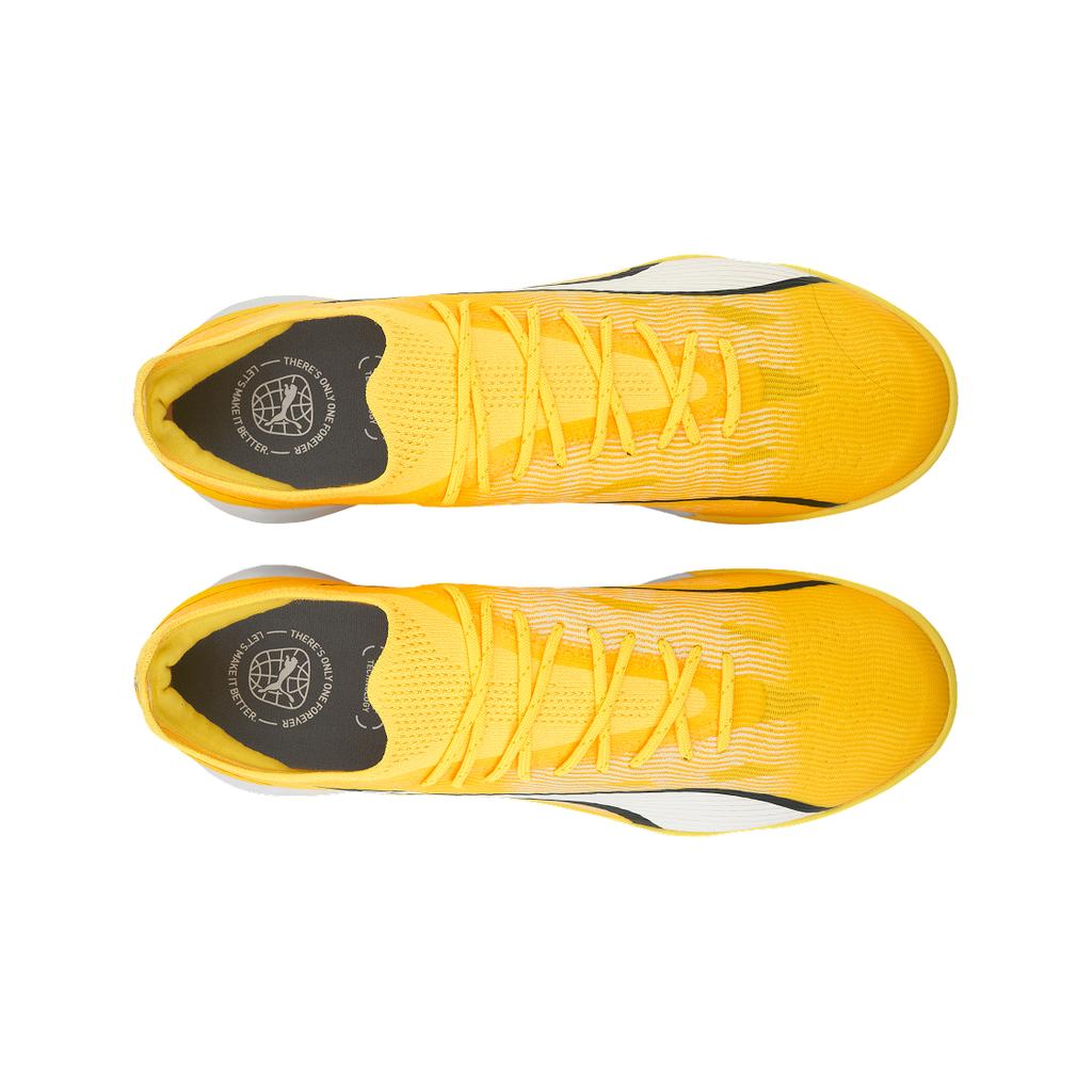 Puma Ultra Ultimate Cage Round Toe Comfortable TF (Rubber Studs) Durable Breathable Soccer Shoes Men Soccer Shoes Yellow 107502-04